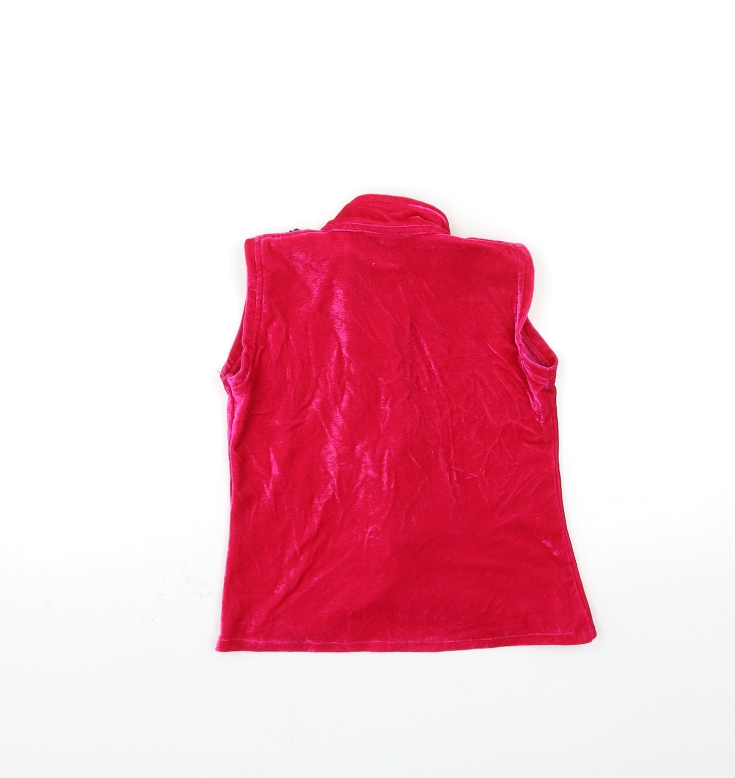 JOY & jOLLY Womens Pink  Velour Basic Blouse Size XS