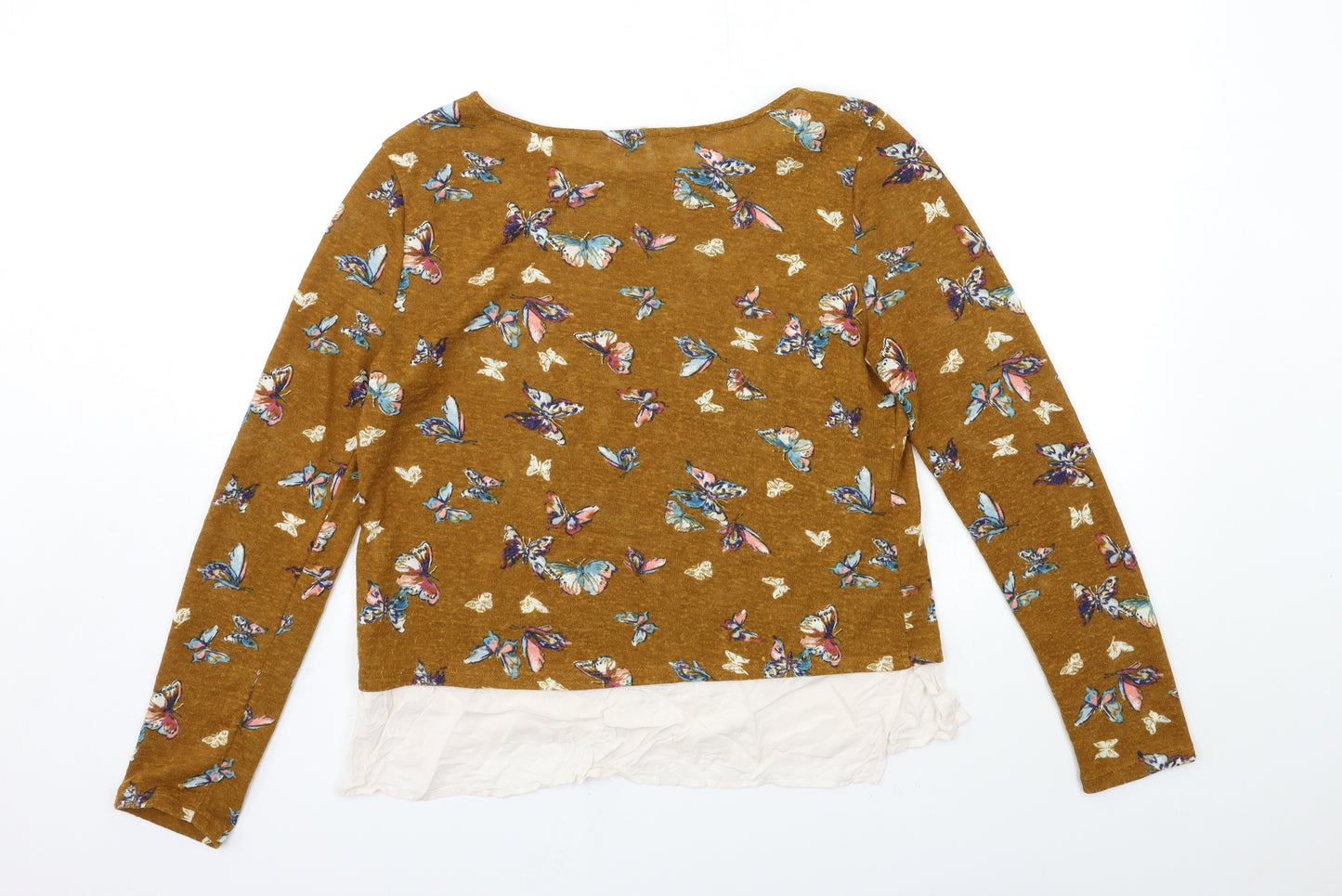 Springfield Womens Brown Animal Print  Pullover Jumper Size L