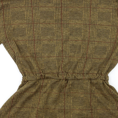 Preworn Womens Brown Check  Pullover Sweatshirt Size S