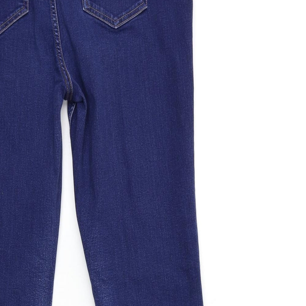 Marks and Spencer Womens Black  Denim Flared Jeans Size 18 L29 in