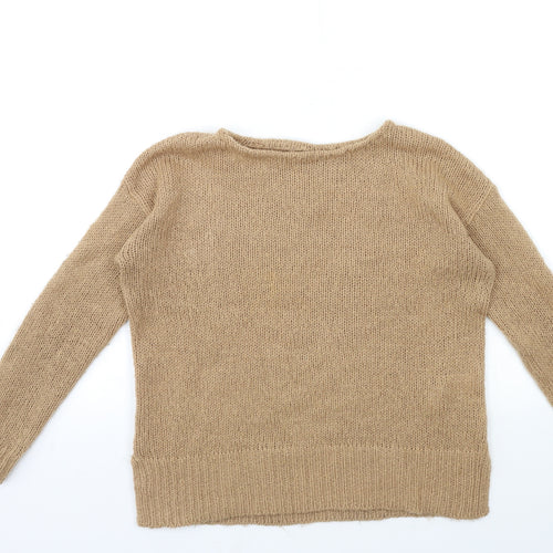 New Look Womens Brown  Knit Pullover Jumper Size S