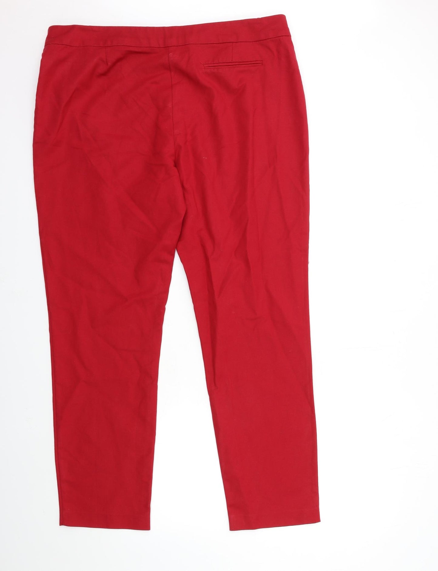 Long Tall Sally Womens Red   Trousers  Size 18 L30 in