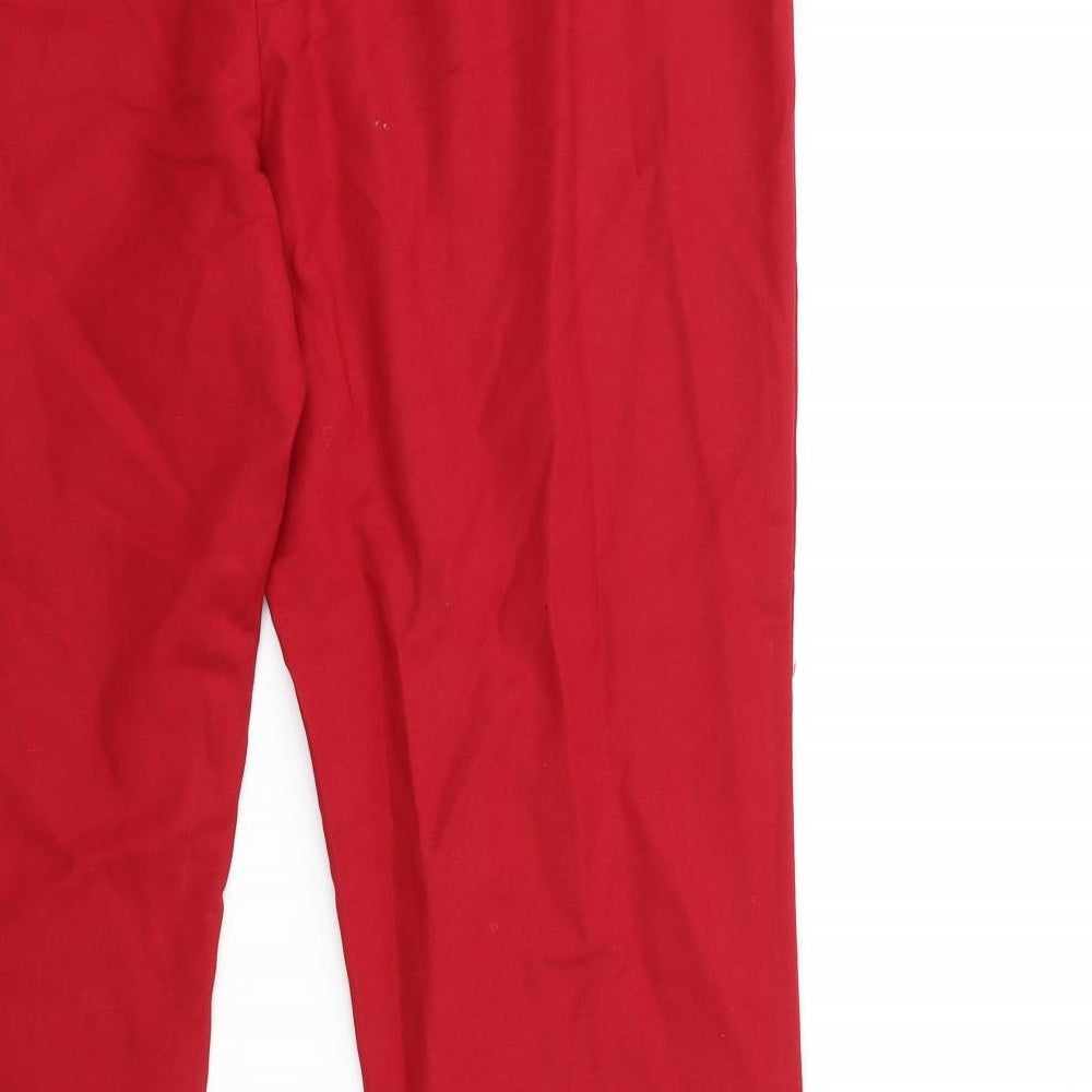 Long Tall Sally Womens Red   Trousers  Size 18 L30 in