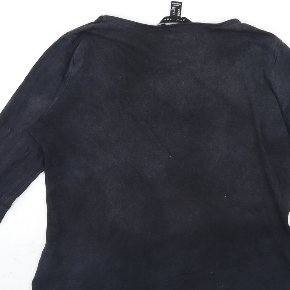 New Look Womens Grey   Basic T-Shirt Size 8