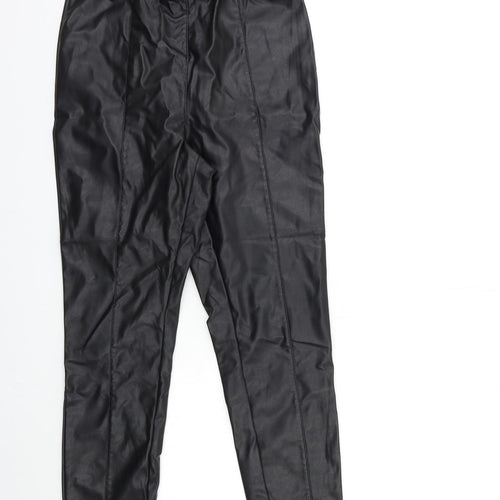 H&M Womens Black   Trousers  Size 12 L28 in