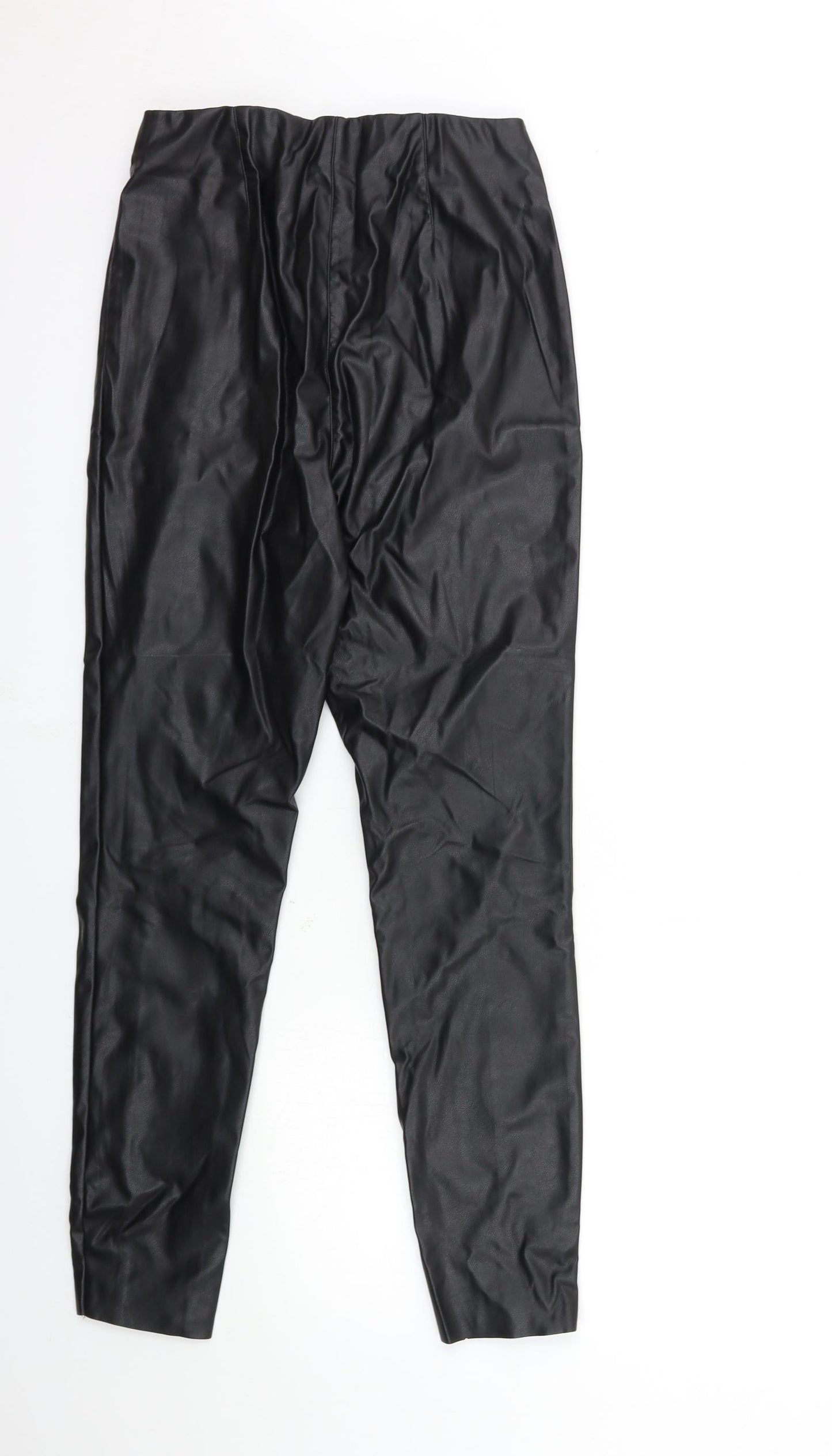 H&M Womens Black   Trousers  Size 12 L28 in
