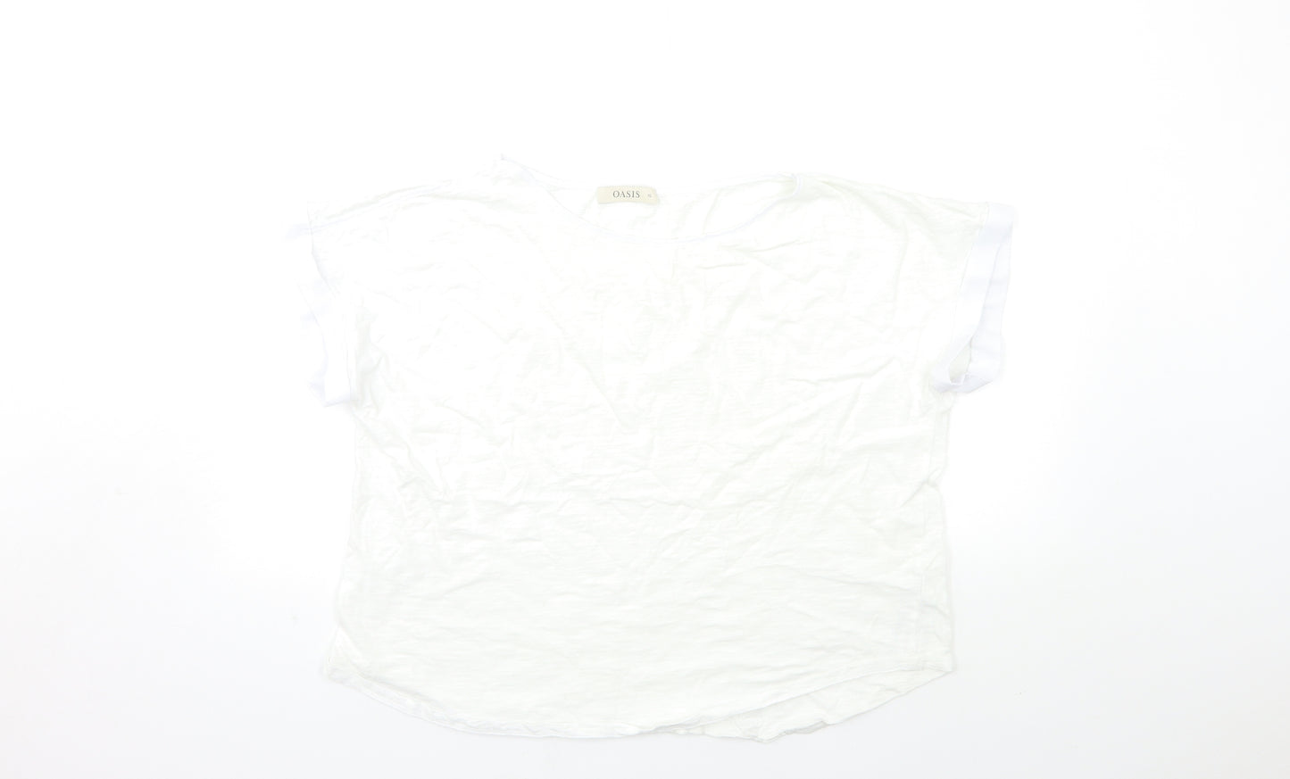 Oasis Womens White   Basic T-Shirt Size XL