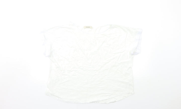 Oasis Womens White   Basic T-Shirt Size XL