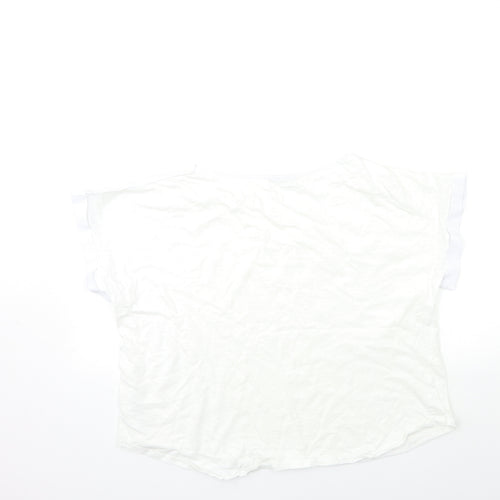 Oasis Womens White   Basic T-Shirt Size XL