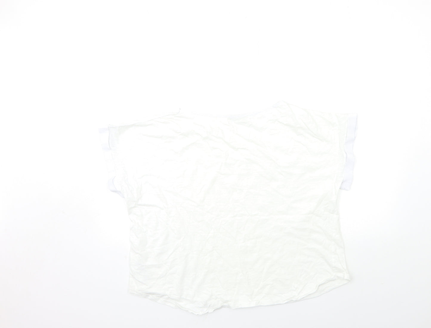 Oasis Womens White   Basic T-Shirt Size XL
