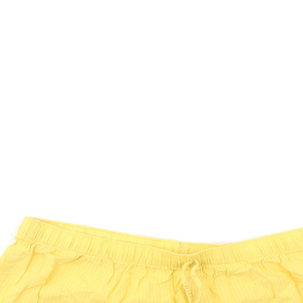 George Womens Yellow   Hot Pants Shorts Size 12