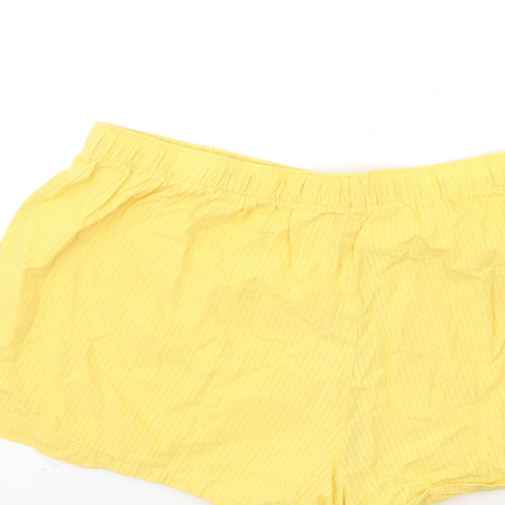 George Womens Yellow   Hot Pants Shorts Size 12