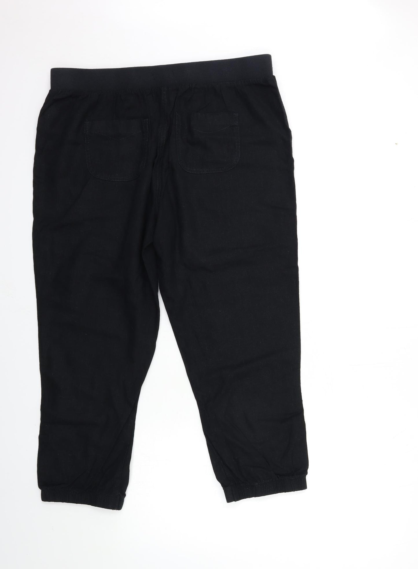 George Womens Black   Trousers  Size 16 L28 in