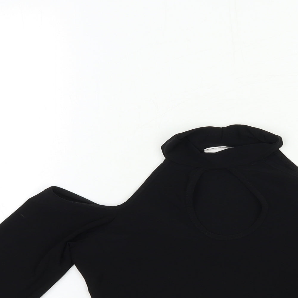 Blue Banana Womens Black   Basic T-Shirt Size 12