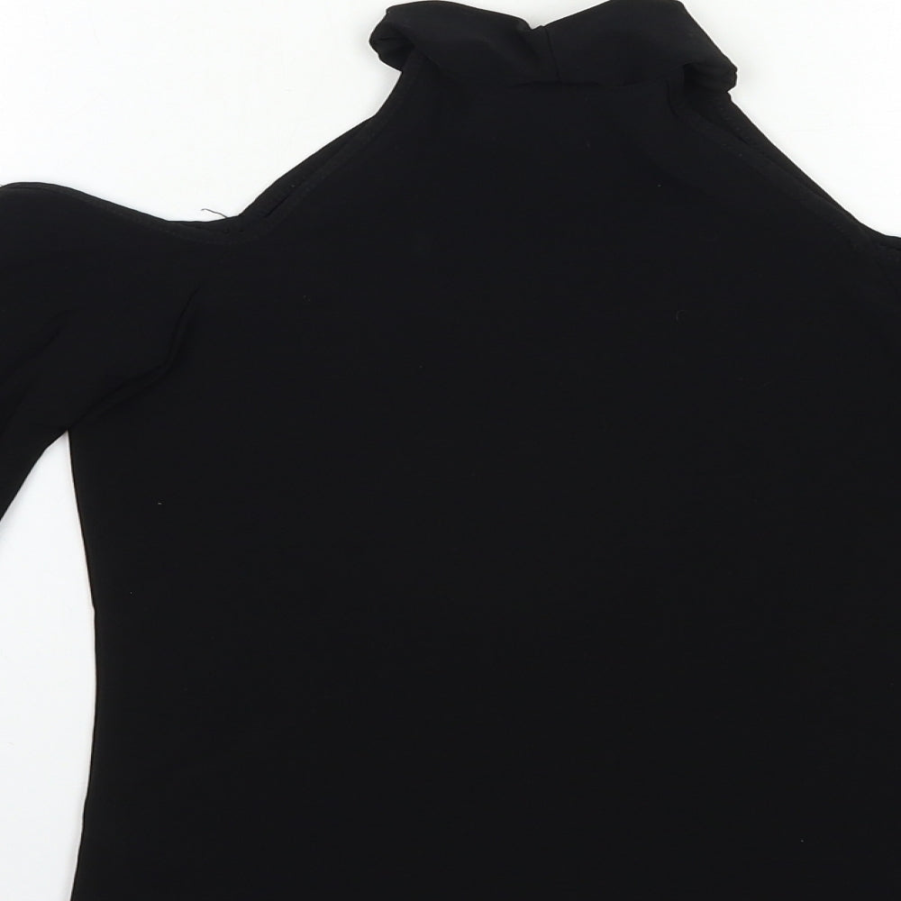 Blue Banana Womens Black   Basic T-Shirt Size 12