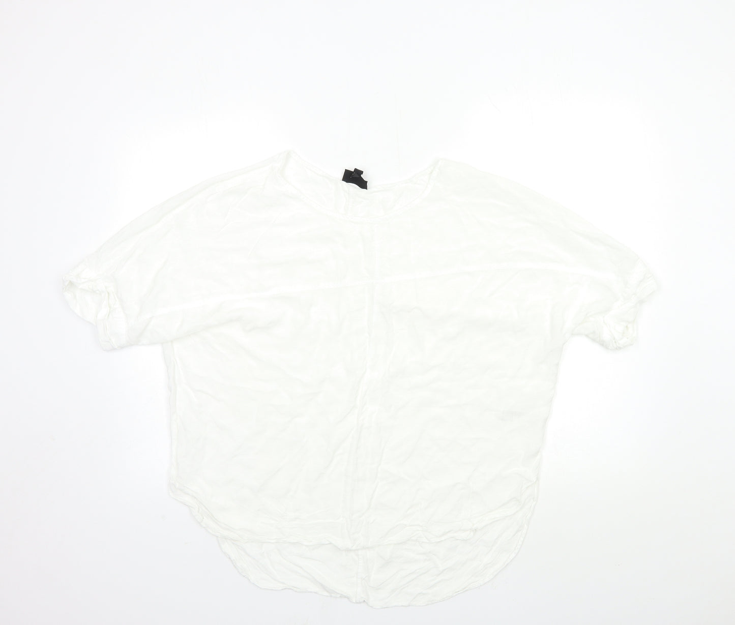 Topshop Womens White   Basic Blouse Size 12
