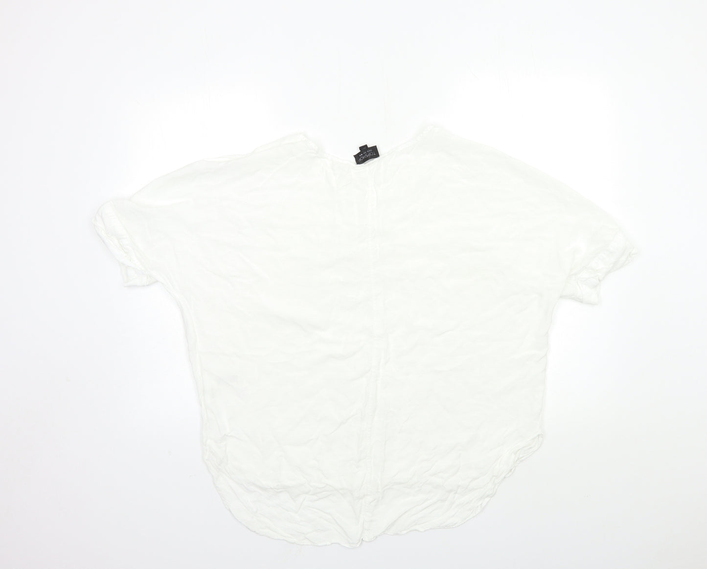 Topshop Womens White   Basic Blouse Size 12