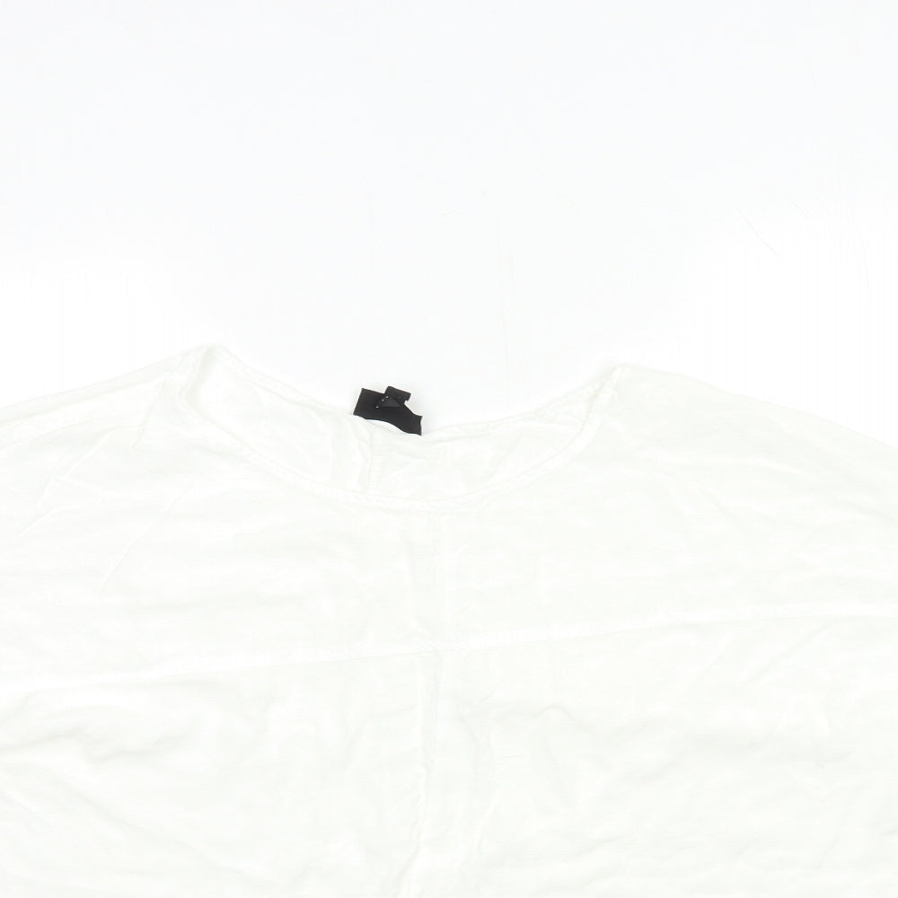 Topshop Womens White   Basic Blouse Size 12