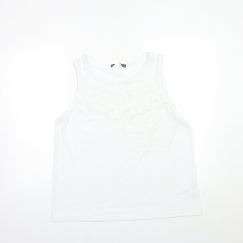Primark Womens White   Basic Tank Size L
