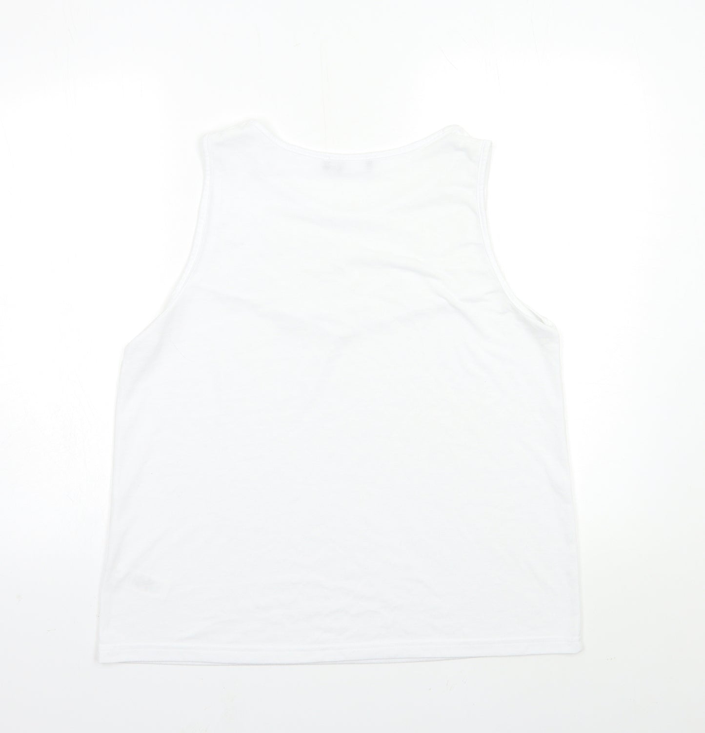 Primark Womens White   Basic Tank Size L