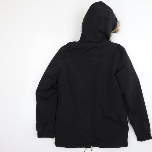 Preworn Mens Black   Rain Coat Coat Size S