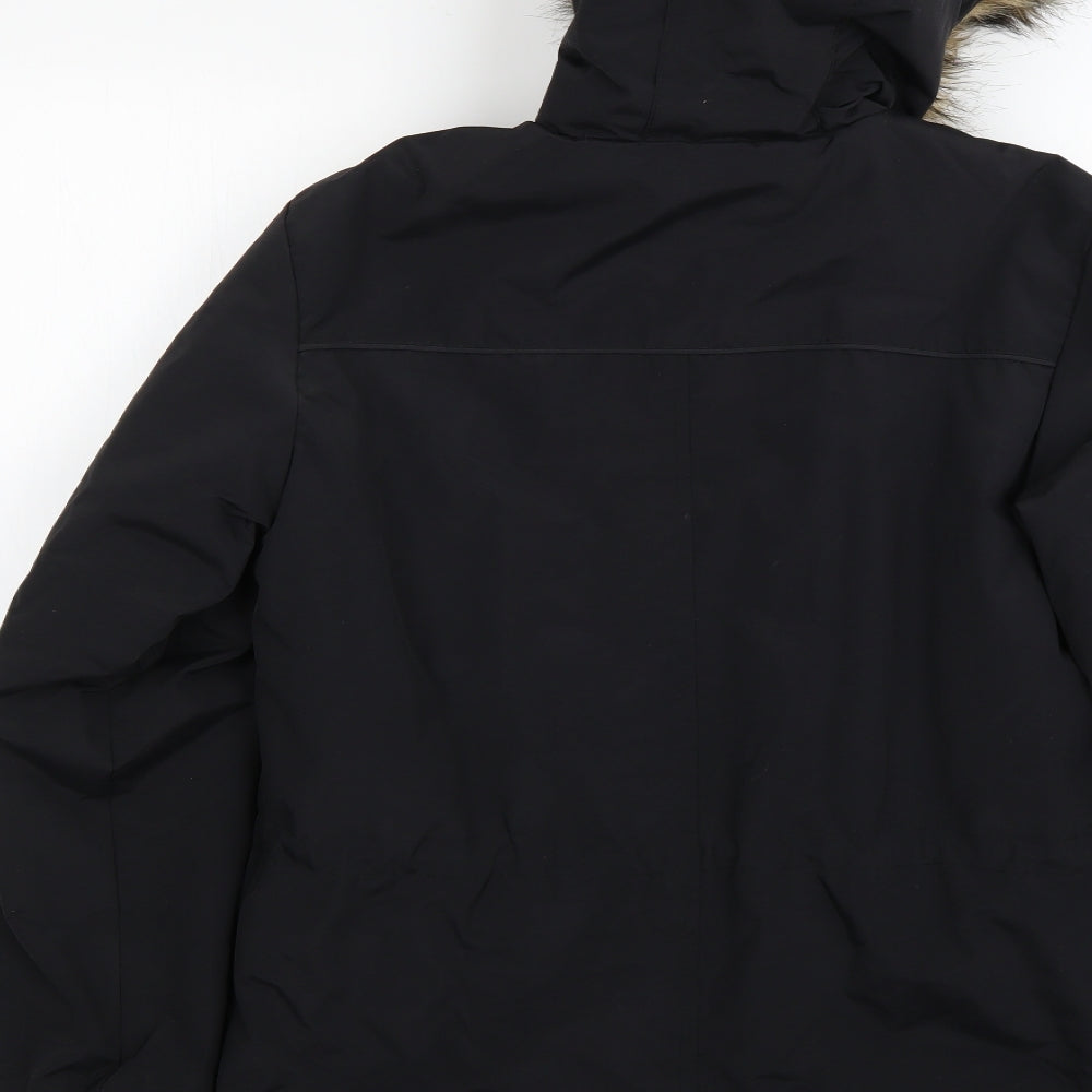 Preworn Mens Black   Rain Coat Coat Size S