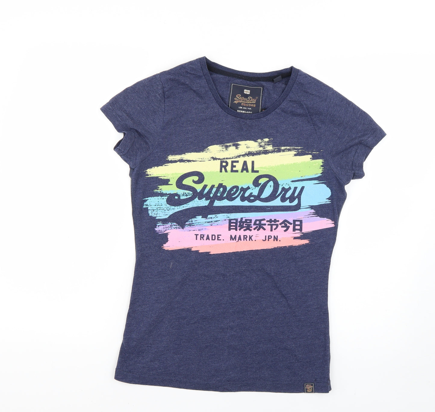 Superdry Womens Blue   Basic T-Shirt Size 10