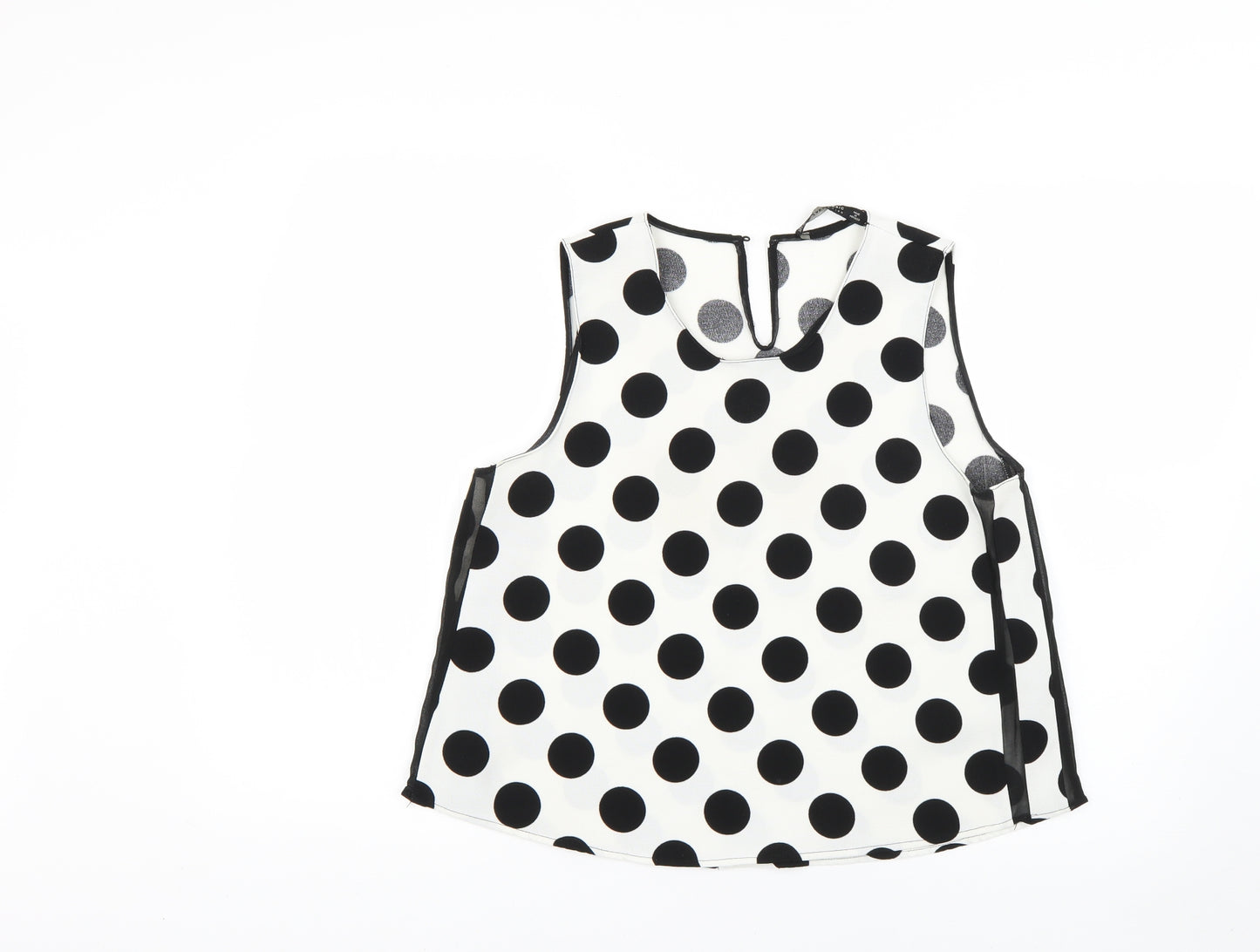 Zara Womens Multicoloured Polka Dot  Basic Blouse Size M