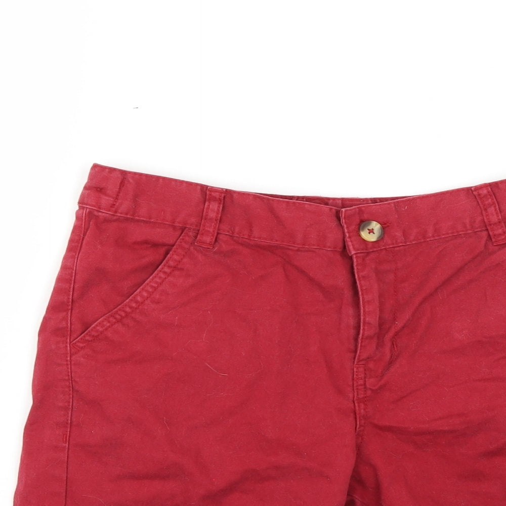 f& Boys Red   Chino Shorts Size 10-11 Years