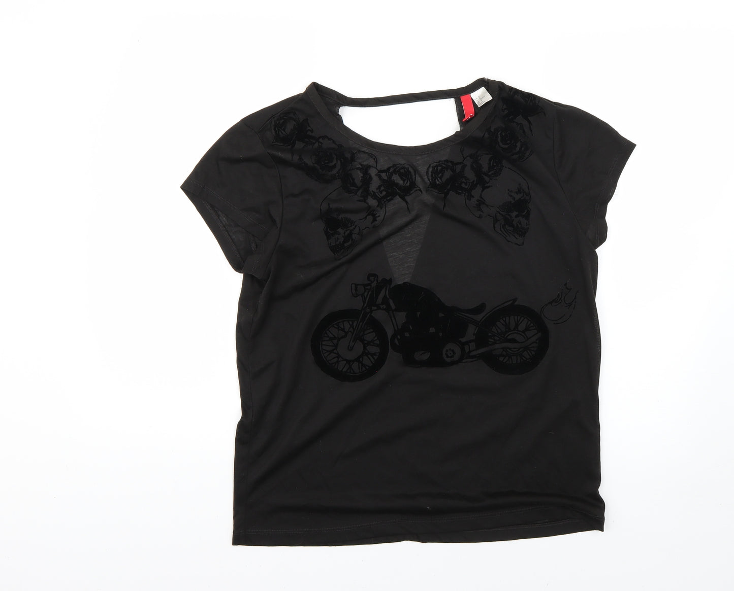 H&M Womens Black   Basic Blouse Size 14