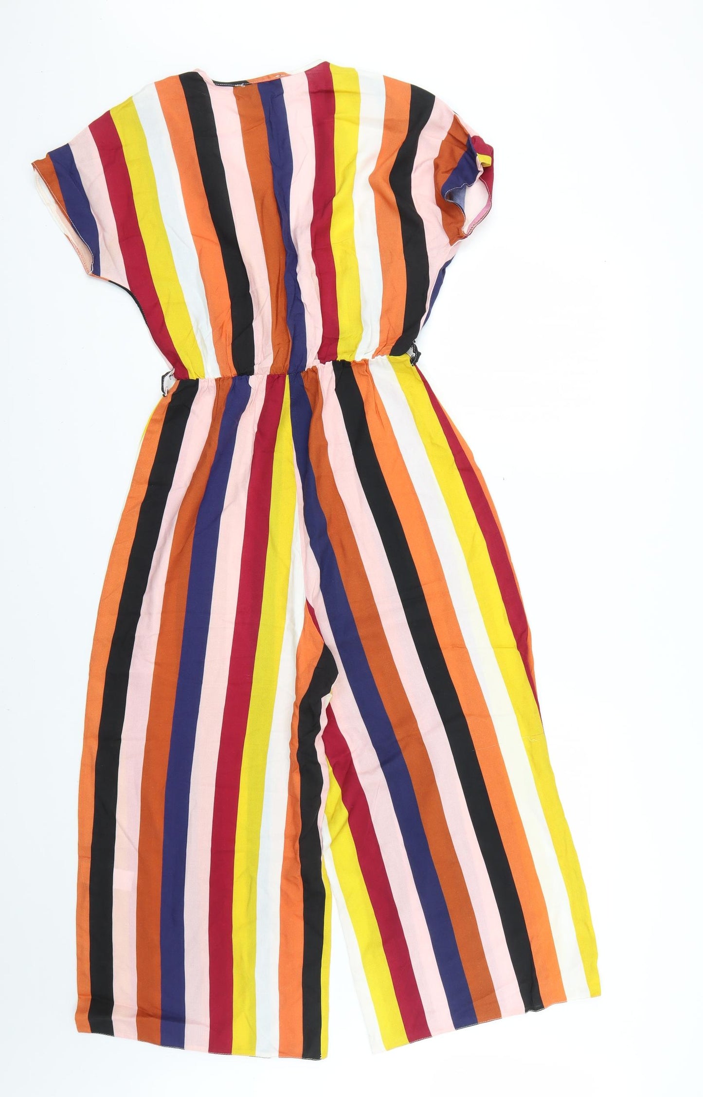 Primark Womens Multicoloured Striped  Jumpsuit One-Piece Size 6