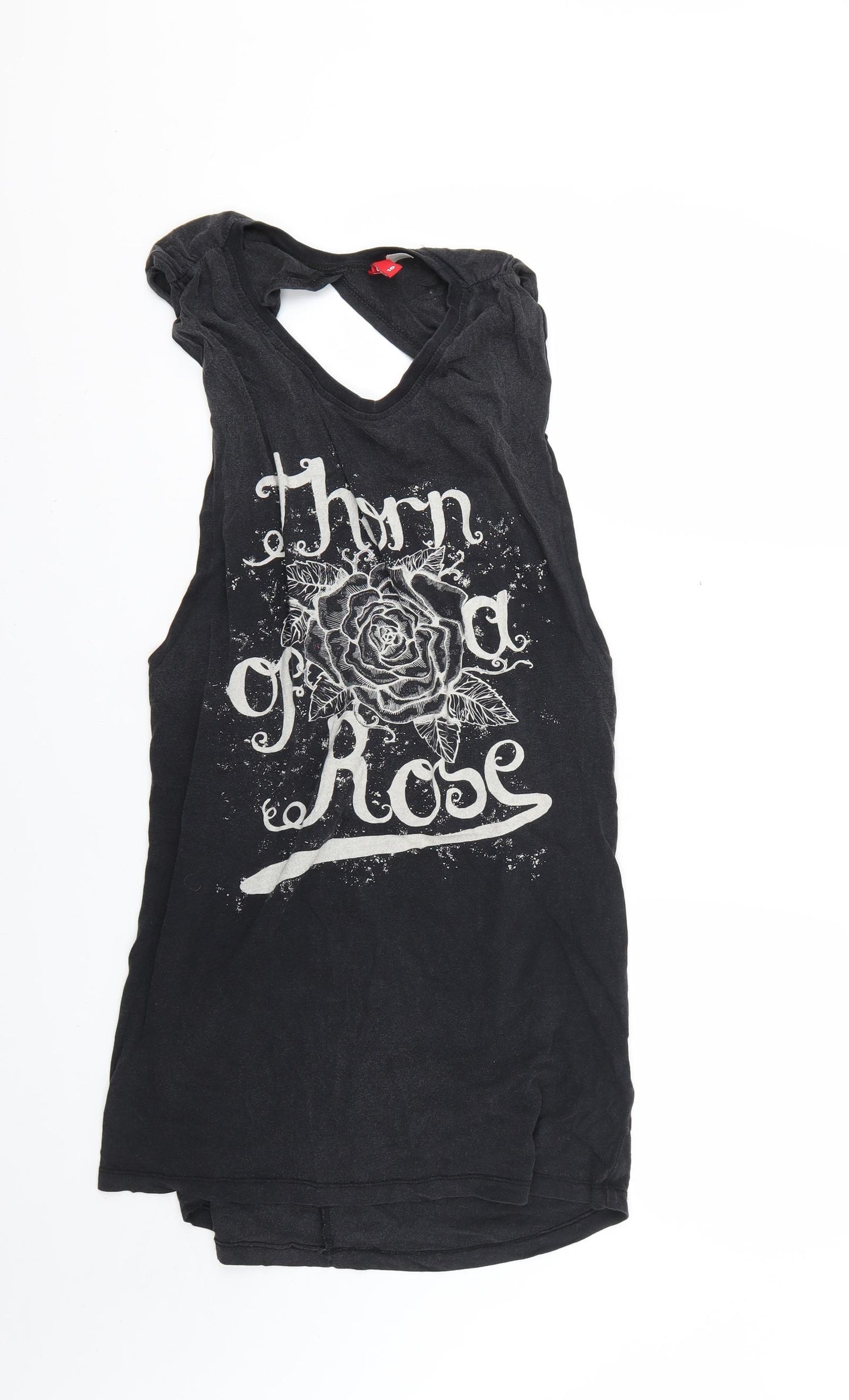 H&M Womens Grey   Basic T-Shirt Size 10