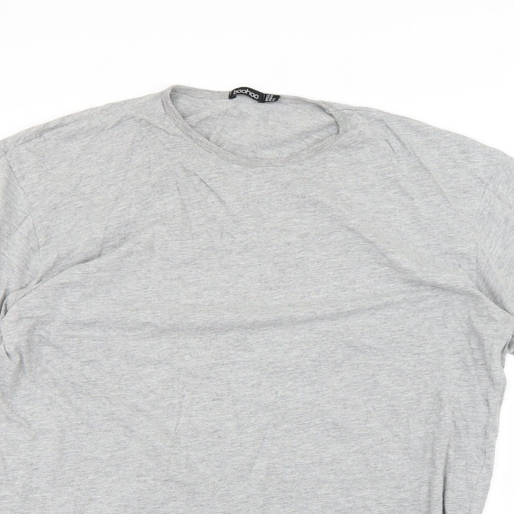 Boohoo Womens Grey   Basic T-Shirt Size 16