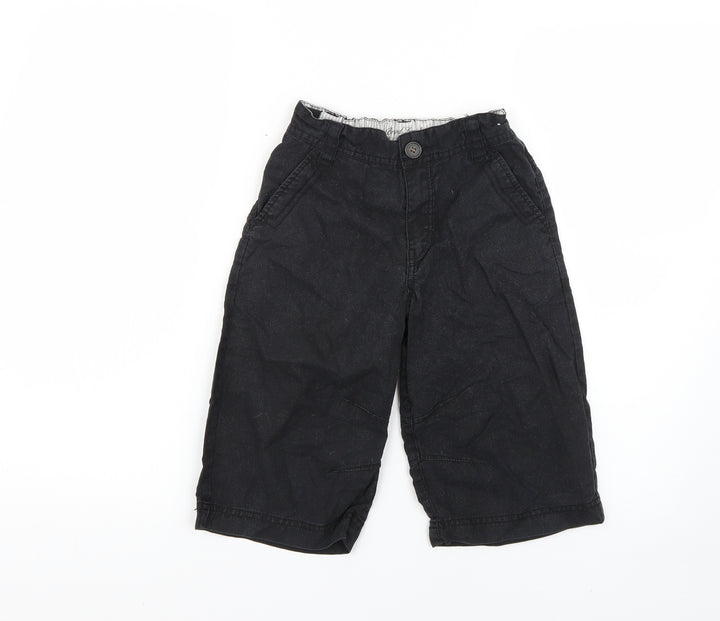 NEXT Boys Black Cropped Trousers Size 6 Years