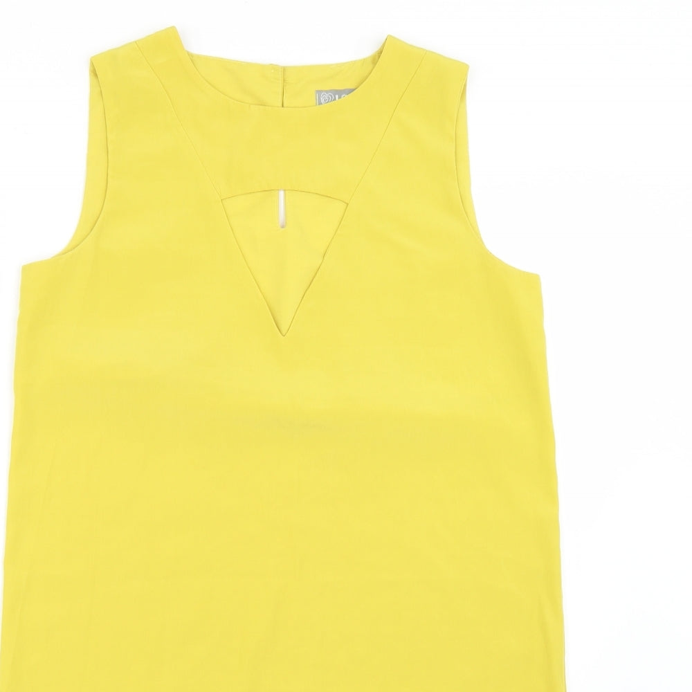 Love Womens Yellow   Shirt Dress  Size S