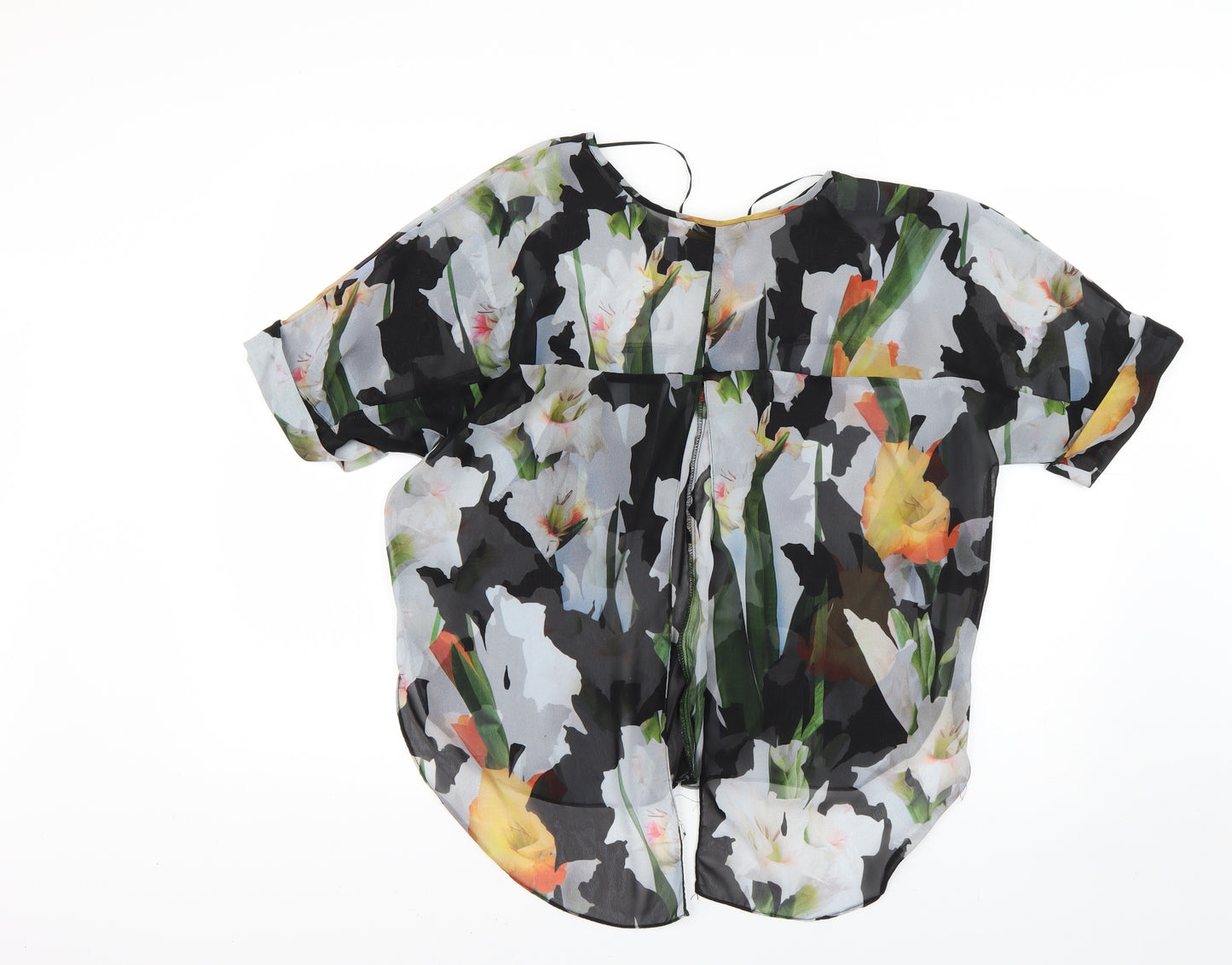 Topshop Womens Multicoloured Floral  Basic Blouse Size 8