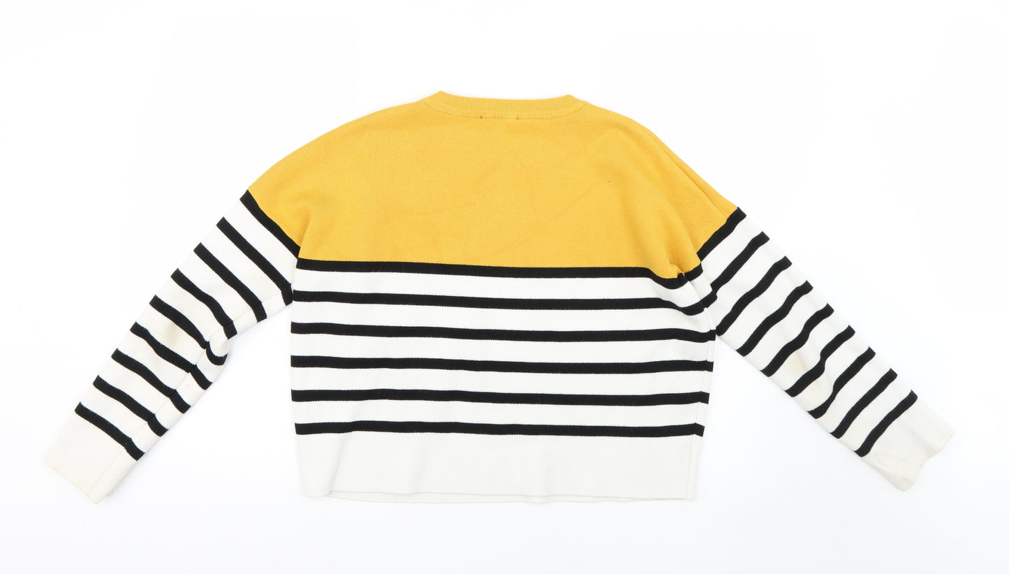 New Look Womens Multicoloured Striped  Pullover Jumper Size M