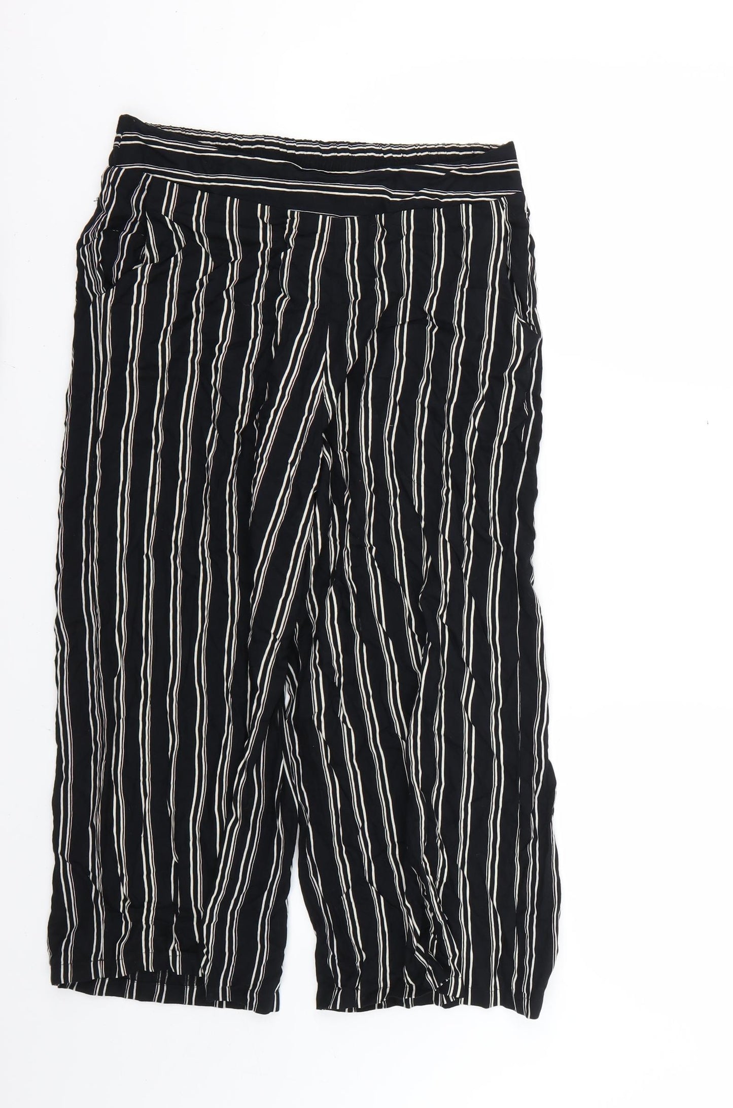 pep&co Womens Multicoloured Striped  Trousers  Size 8 L20 in