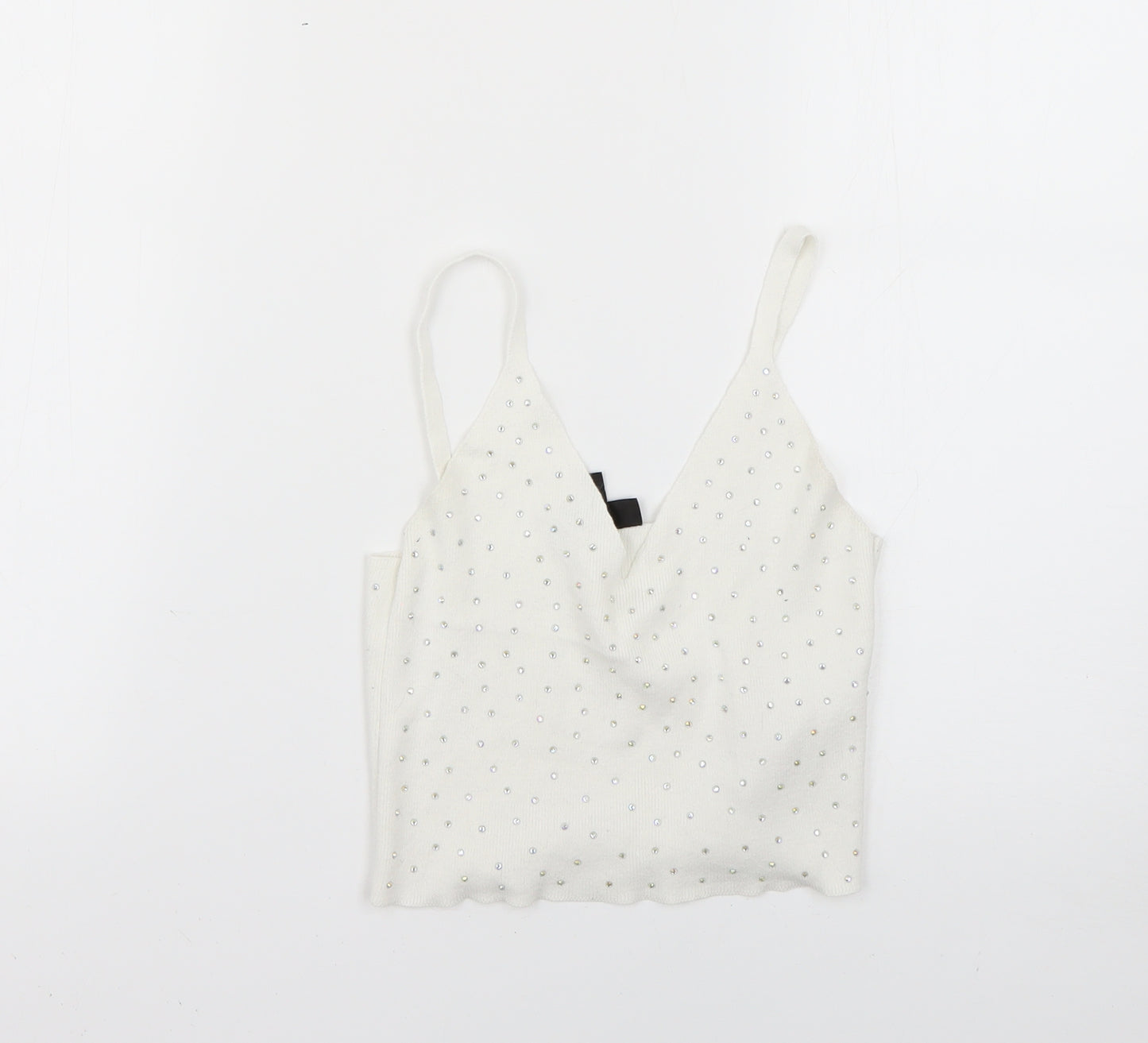 Topshop Womens White   Basic T-Shirt Size 8