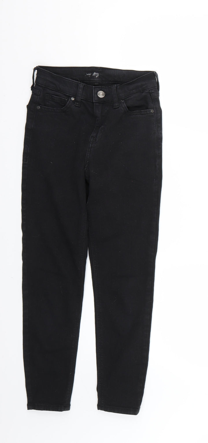 Topshop Mens Black Skinny Jeans Size 28 L23 in