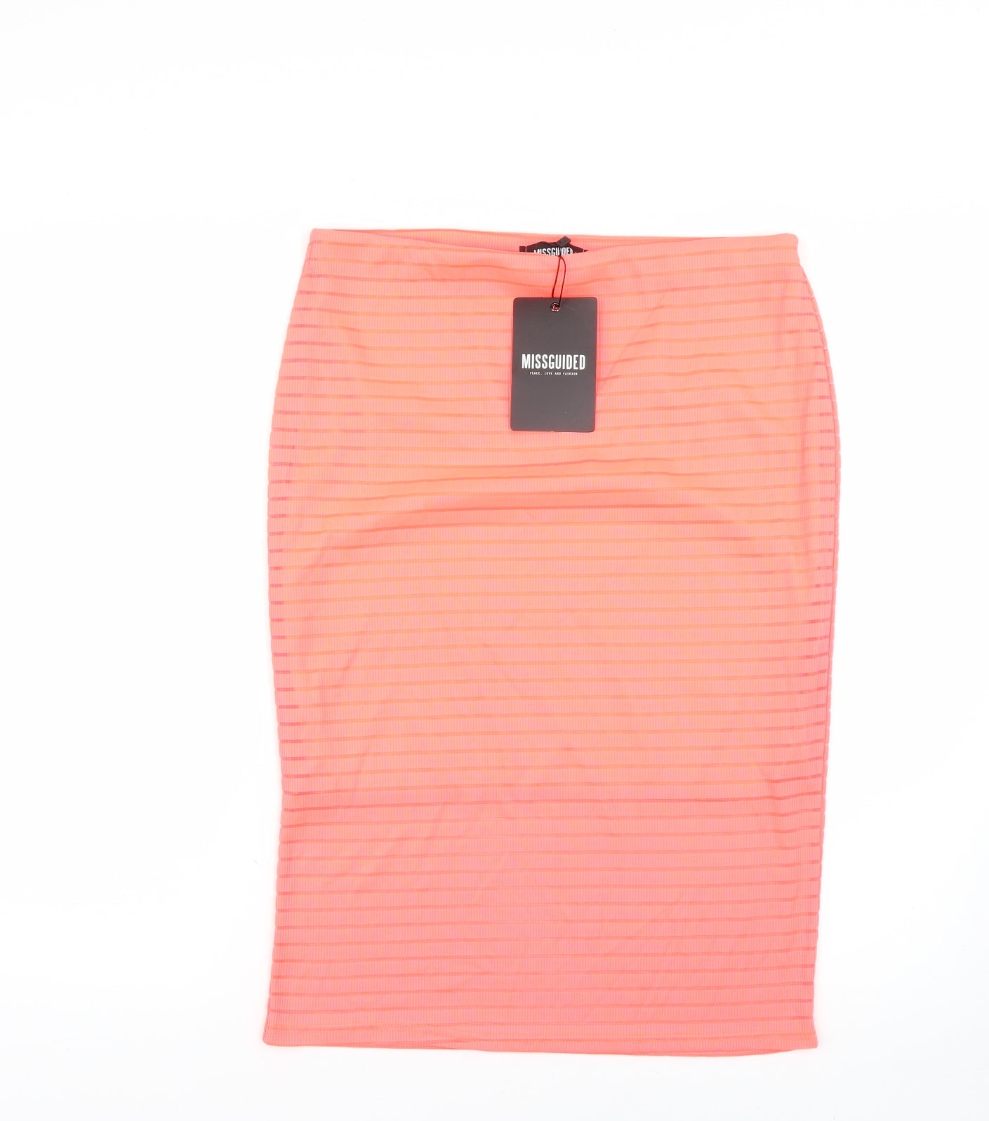 Missguided Womens Orange   Straight & Pencil Skirt Size 14