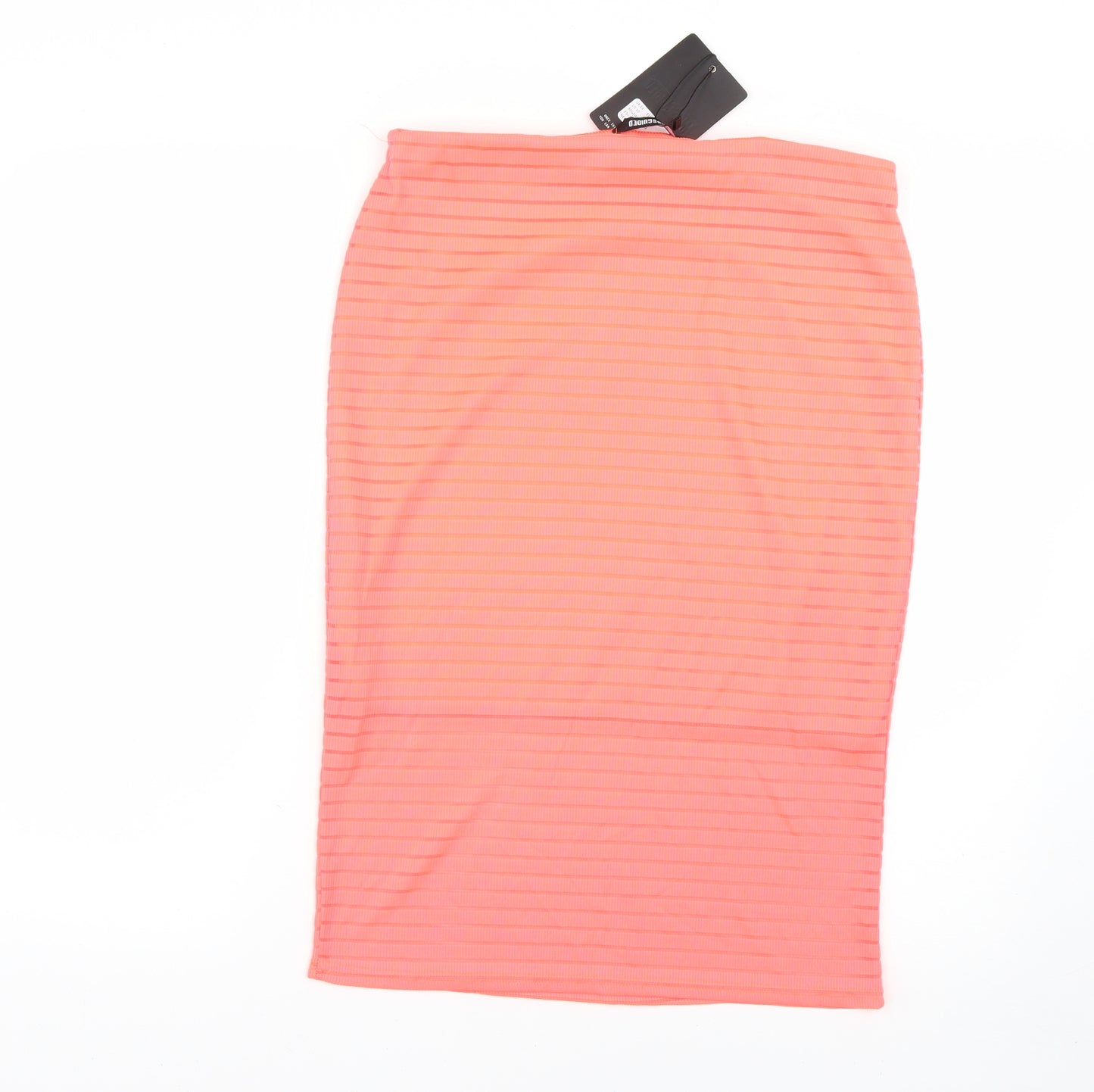 Missguided Womens Orange   Straight & Pencil Skirt Size 14