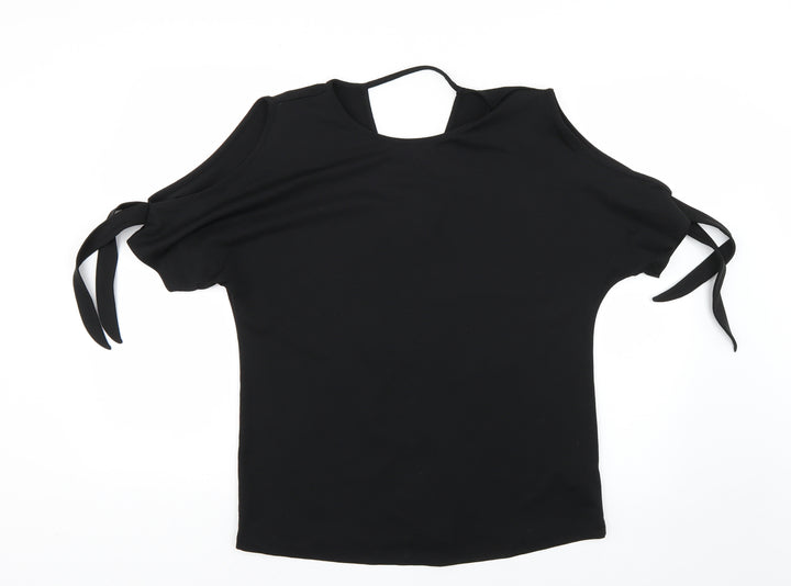 F&F Womens Black Basic Blouse Size 8