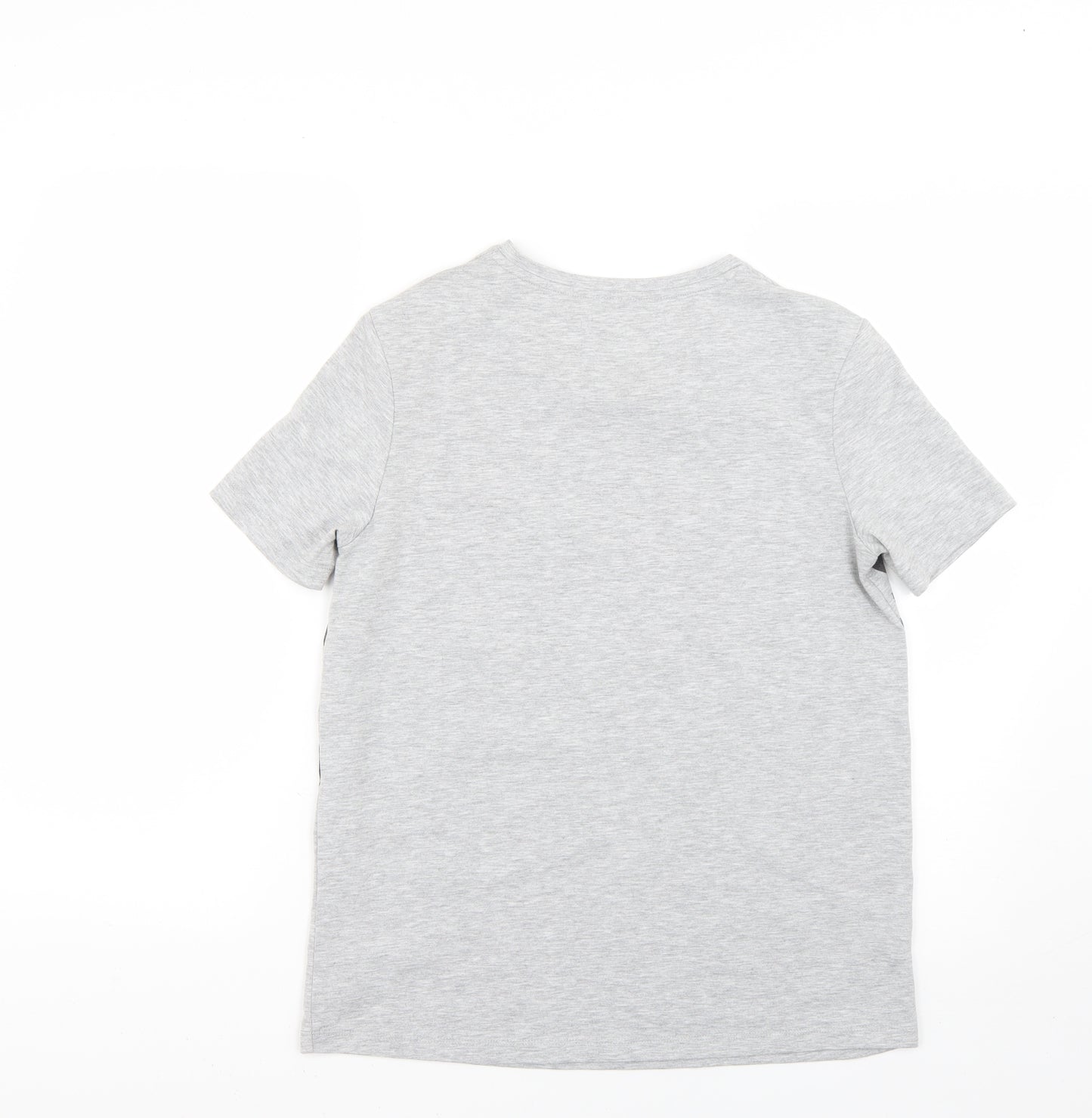 TU Womens Grey Animal Print  Basic T-Shirt Size 8