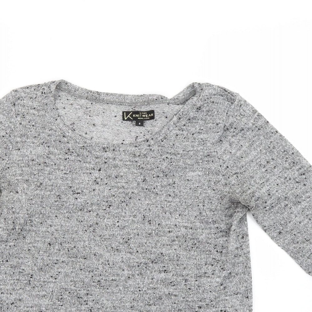 New Look Womens Grey   Pullover Jumper Size 8