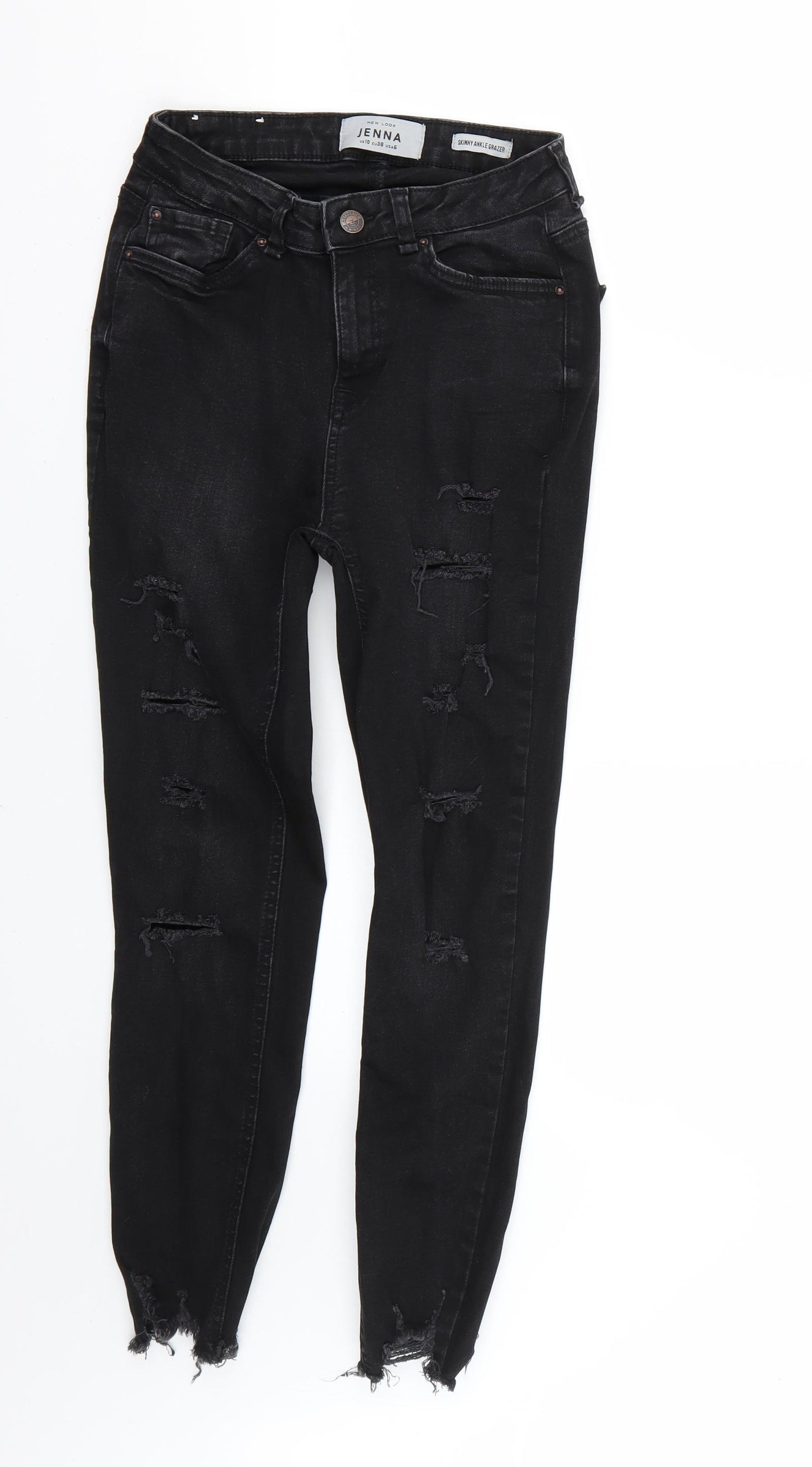New Look Womens Black   Skinny Jeans Size 10 L23 in
