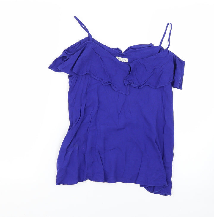 River Island Womens Blue   Basic Blouse Size 6