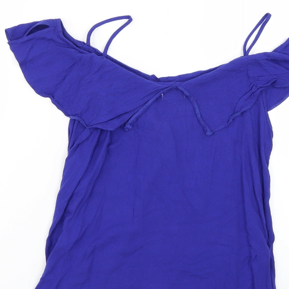 River Island Womens Blue   Basic Blouse Size 6