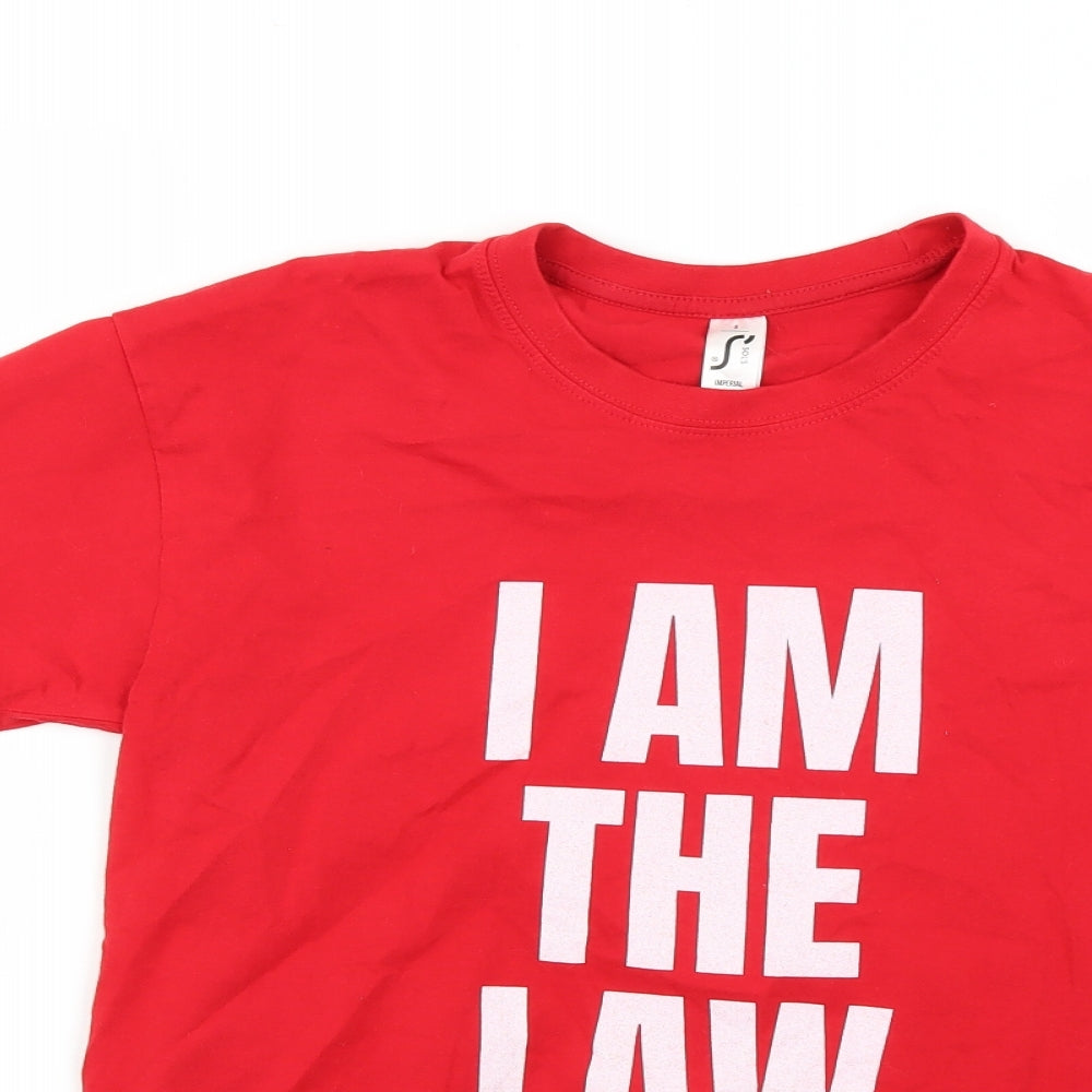 Imperial Mens Red    T-Shirt Size S