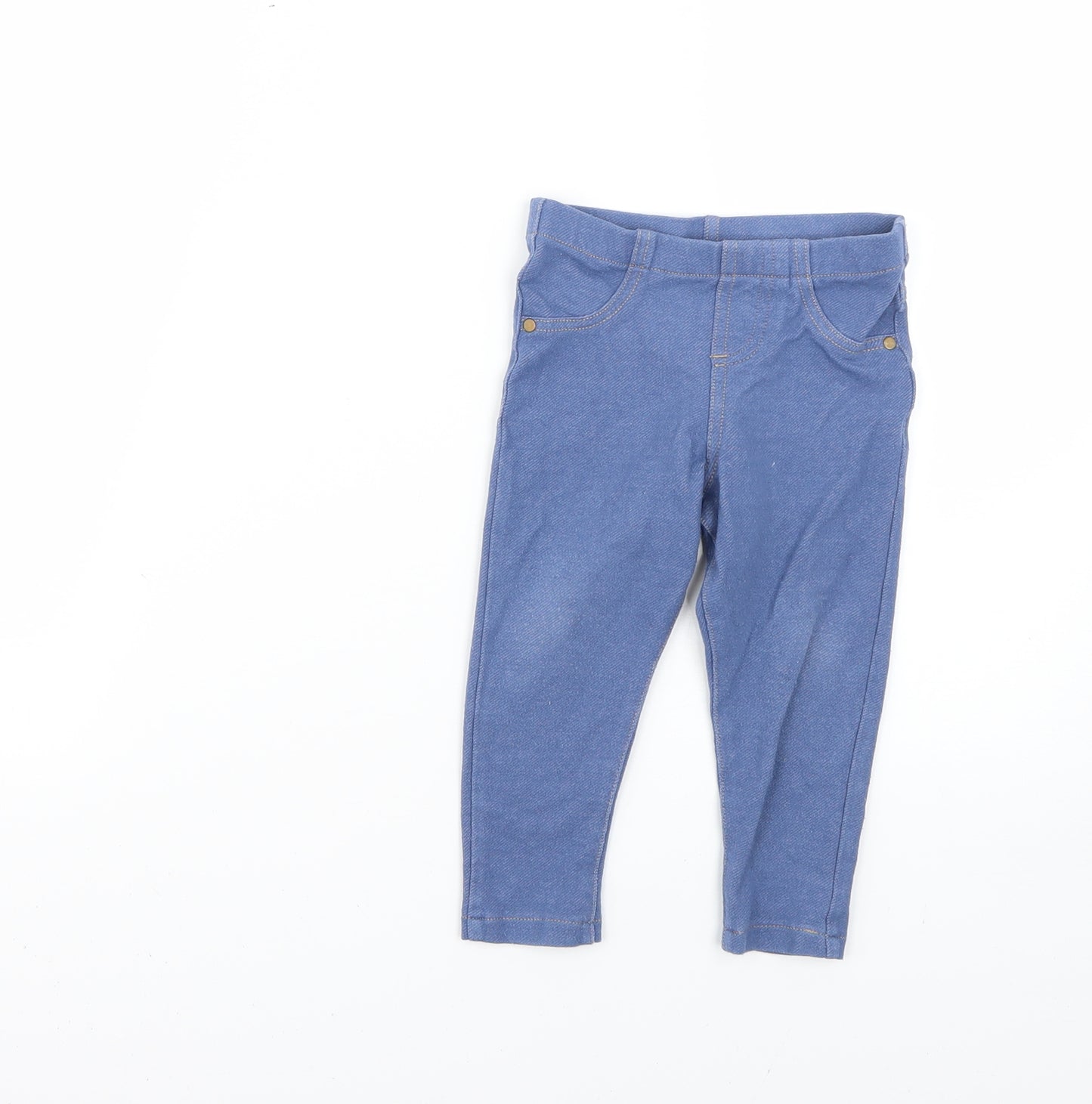 F&F Baby Blue   Cropped Leggings Size 12-18 Months